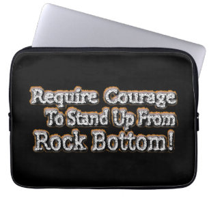 "Require Courage" Cute Design. Buy Now Laptop Sleeve