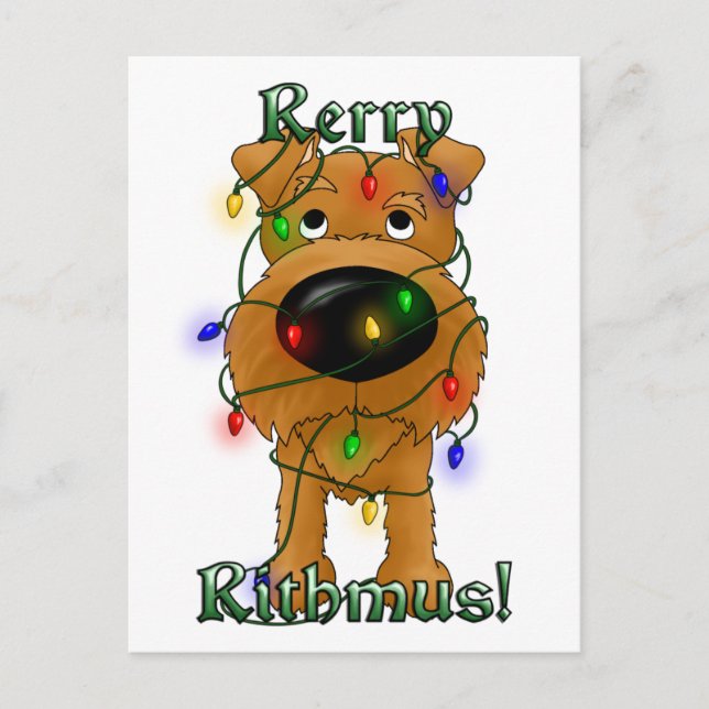 Rerry Rithmus - Irish Terrier Postcard (Front)