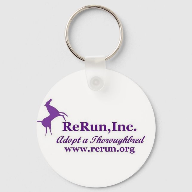 ReRun Classic Logo Keychain (Front)