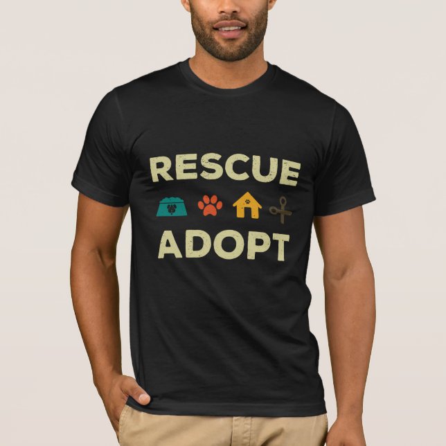 Rescue Adopt Pet Animal Shelter T-Shirt (Front)