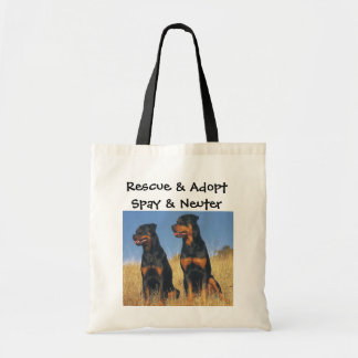 Rescue & Adopt, Spay & Neuter, Rottweilers Tote Bag