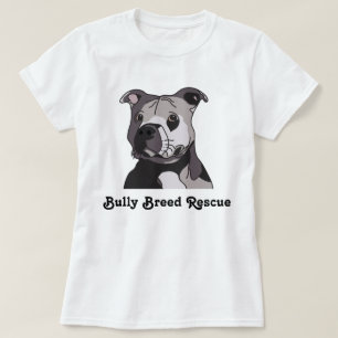 Rescue American Bulldog Pit Bull Terrier Portrait T-Shirt