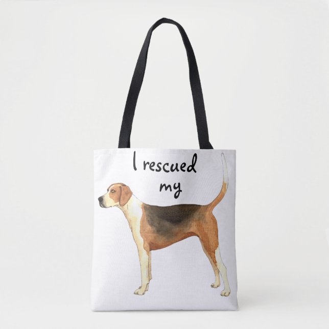 Rescue American Foxhound Tote Bag (Front)