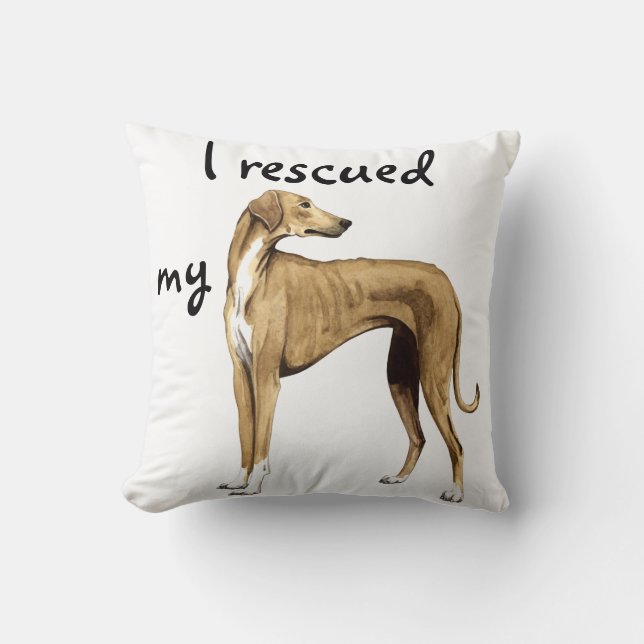 Rescue Azawakh Cushion (Front)