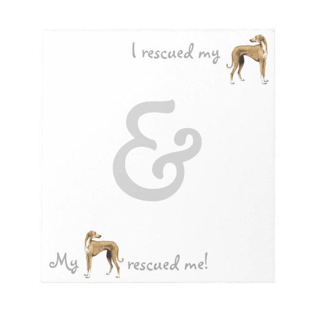 Rescue Azawakh Notepad (Front)