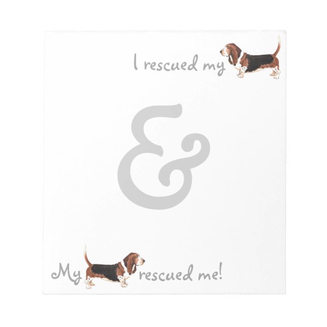 Rescue Basset Notepad (Front)