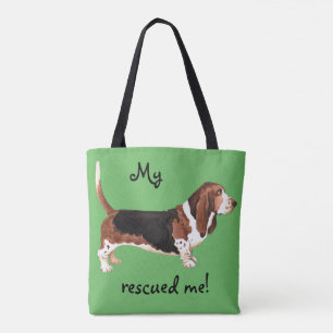 Rescue Basset Tote Bag