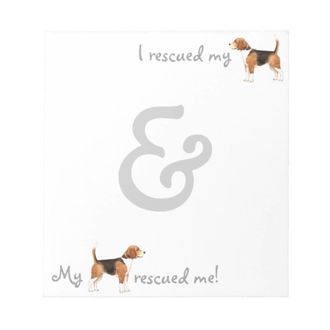 Rescue Beagle Notepad (Front)