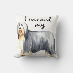 Rescue Bearded Collie Cushion