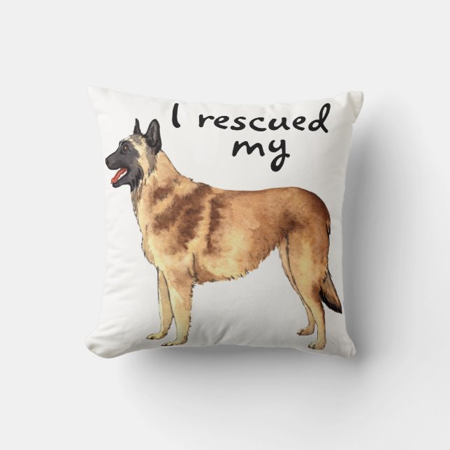 Rescue Belgian Malinois Cushion (Front)