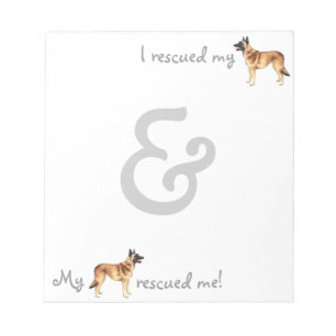 Rescue Belgian Malinois Notepad