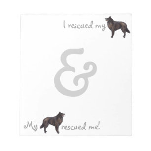 Rescue Belgian Sheepdog Notepad
