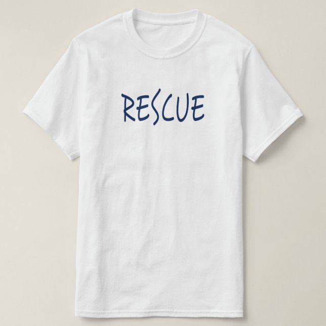 Rescue (blue) T-Shirt (Design Front)