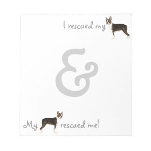 Rescue Boston Terrier Notepad