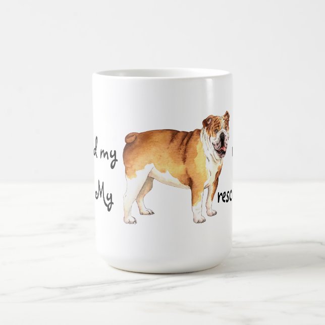 Rescue Bulldog Coffee Mug (Center)