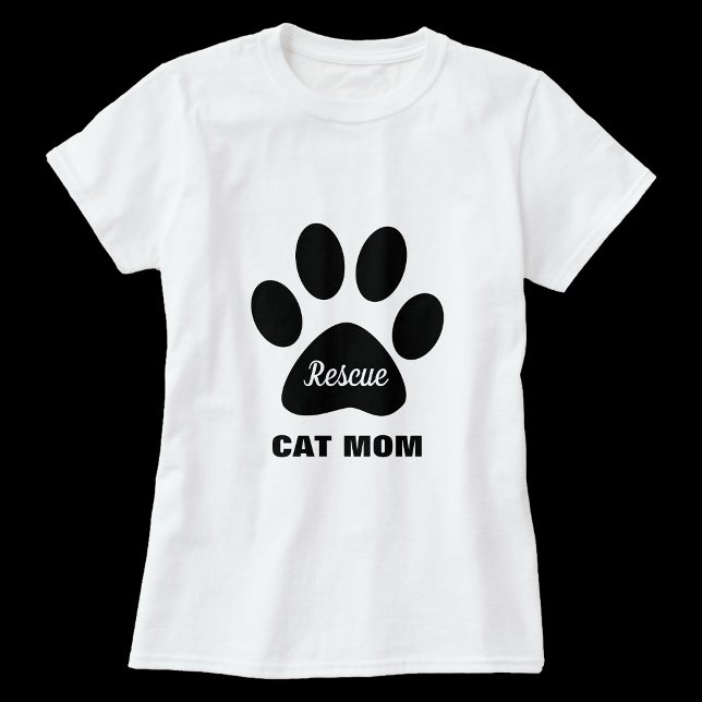 Rescue Cat Mum Tshirt (Creator Uploaded)
