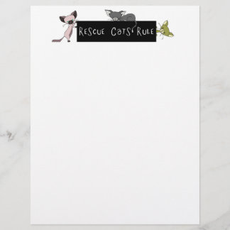 Rescue Cats Rule Letterhead