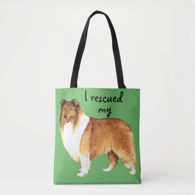 Rescue Collie Tote Bag (Front)