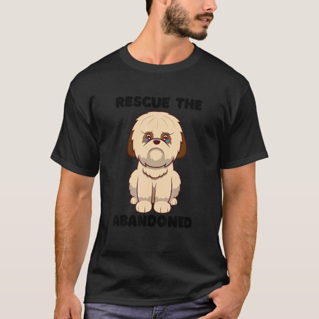 Rescue Cute Animals Dog Adoption Saving Animals T-Shirt (Front)