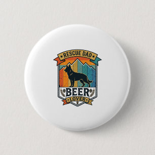 Rescue Dad Beer Lover Dog Vintage Sunset_1 6 Cm Round Badge