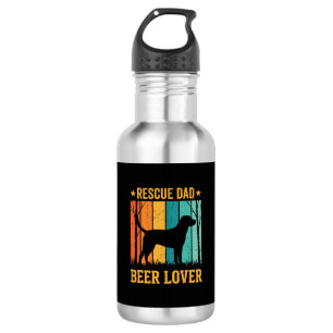 Rescue Dad Beer Lover Vintage Dog 532 Ml Water Bottle