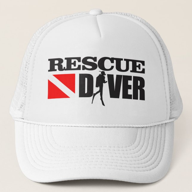 Rescue Diver 2 Trucker Hat (Front)