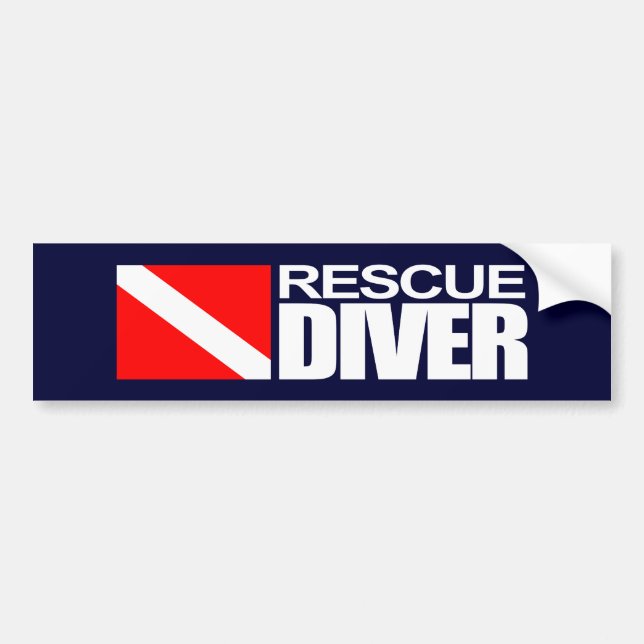 Rescue Diver 4 Bumpersticker Bumper Sticker (Front)