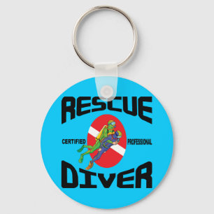 Rescue Diver Key Ring