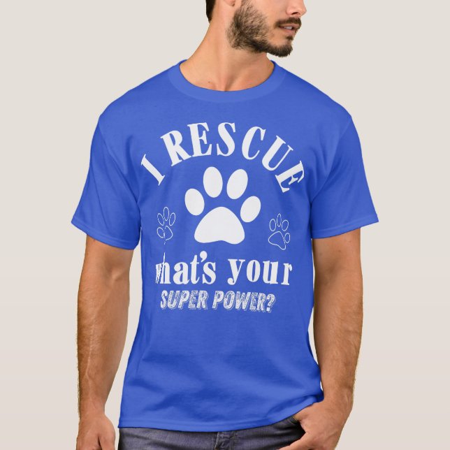 Rescue Dog Dad Mens T-Shirt (Front)