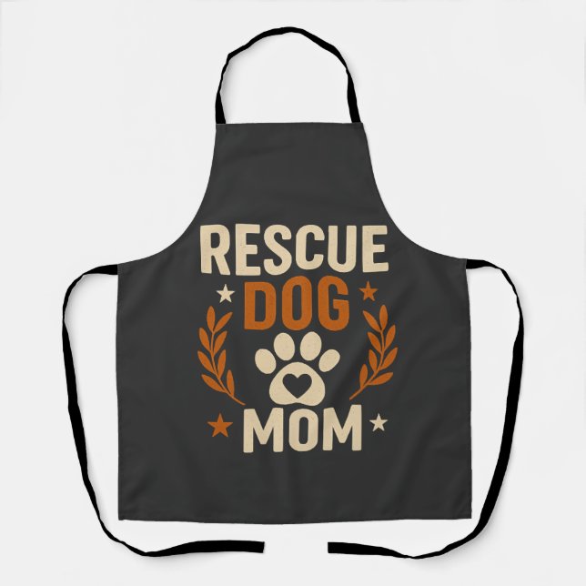 Rescue Dog Mum Apron (Front)