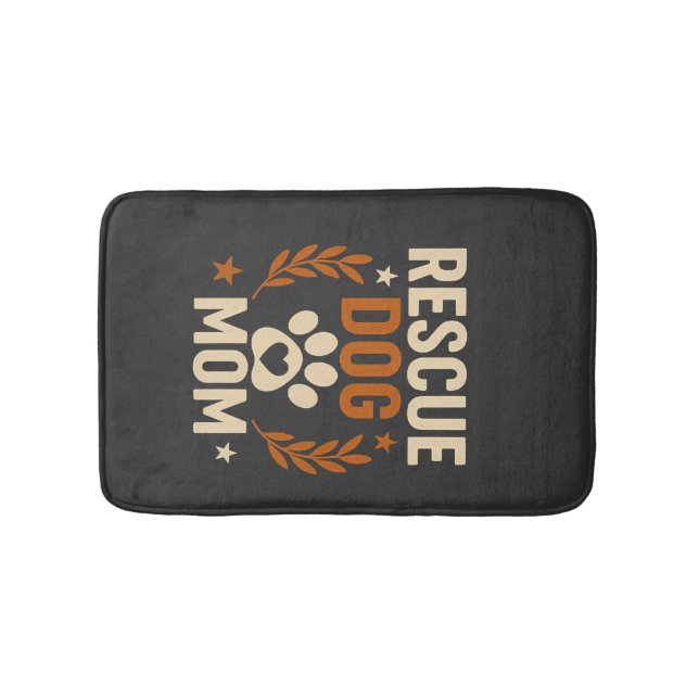 Rescue Dog Mum Bath Mat (Front)