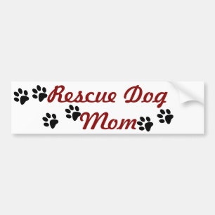 Rescue Dog Mum Bumper Sticker