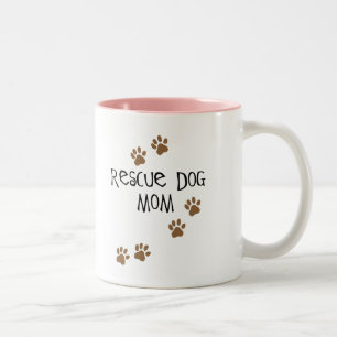 Rescue Dog Mum Two-Tone Coffee Mug