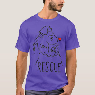 Rescue Dog Pitbull Rescue Mum Adopt Dont Shop T-Shirt