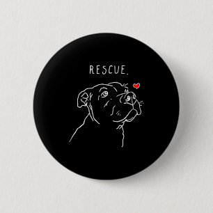 Rescue Dog Tbull Drawing Rescue Mom Adopt Dont 6 Cm Round Badge