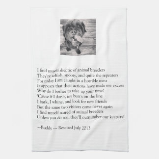 Rescue Dog Tea Towel