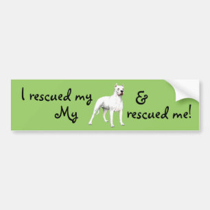 Rescue Dogo Argentino Bumper Sticker