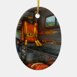Rescue - Emergency Squad Ceramic Ornament