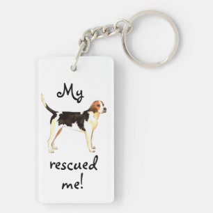 Rescue English Foxhound Key Ring