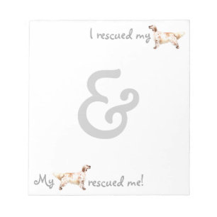 Rescue English Setter Notepad