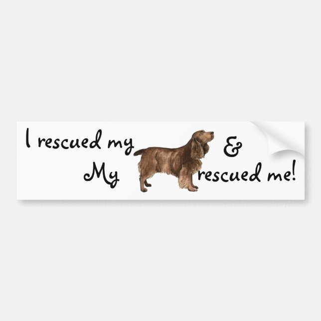 Rescue Field Spaniel Bumper Sticker (Front)