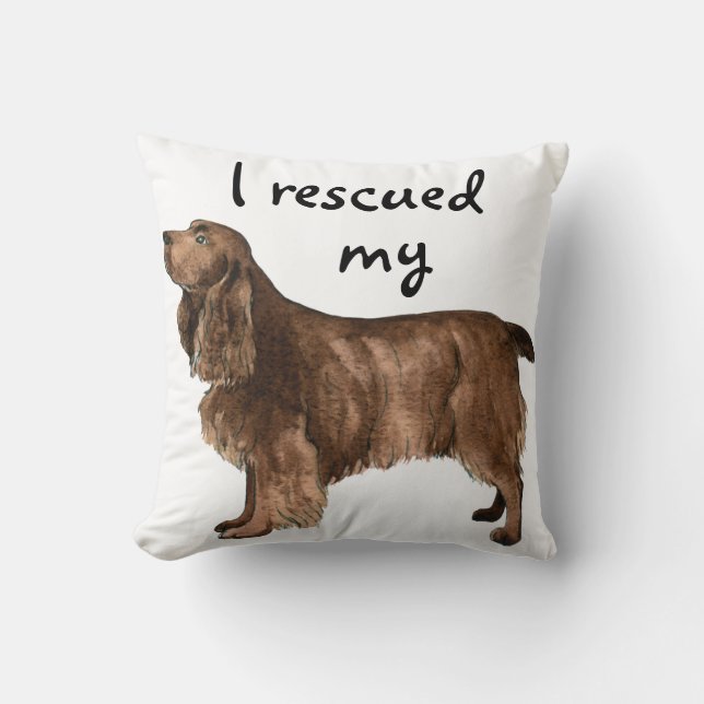 Rescue Field Spaniel Cushion (Front)
