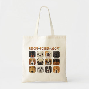 Rescue Foster Adopt Tote Bag