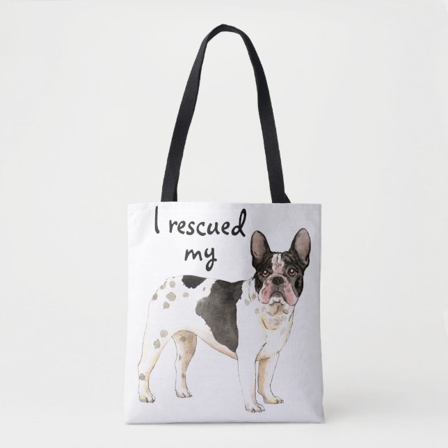 Rescue Frenchie Tote Bag (Front)