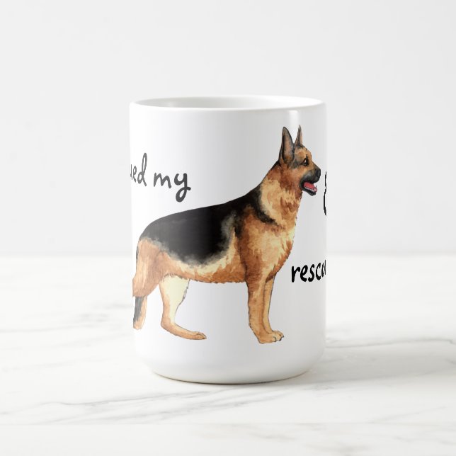 Rescue German Shepherd Coffee Mug (Center)
