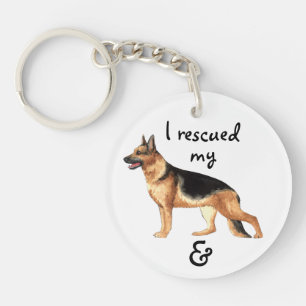 Rescue German Shepherd Key Ring