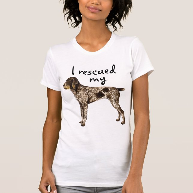 Rescue German Wirehaired Pointer T-Shirt (Front)