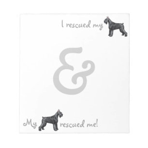 Rescue Giant Schnauzer Notepad