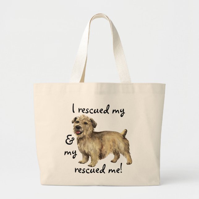 Rescue Glen of Imaal Terrier Large Tote Bag (Front)
