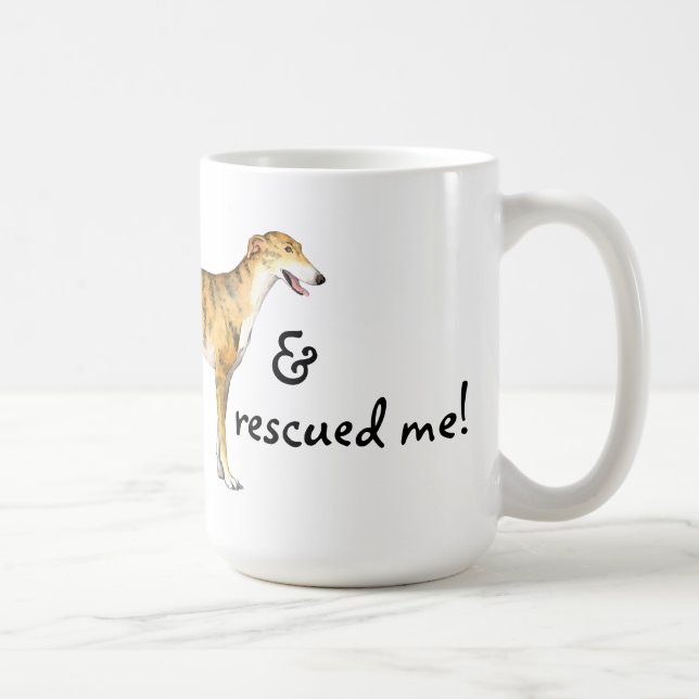 Rescue Greyhound Coffee Mug (Right)